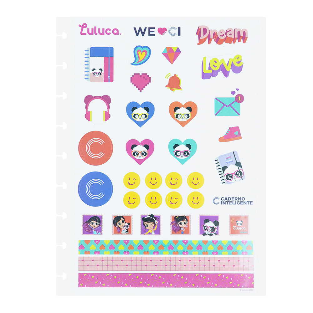 FOLHA DE ADESIVOS LULUCA LULIKE