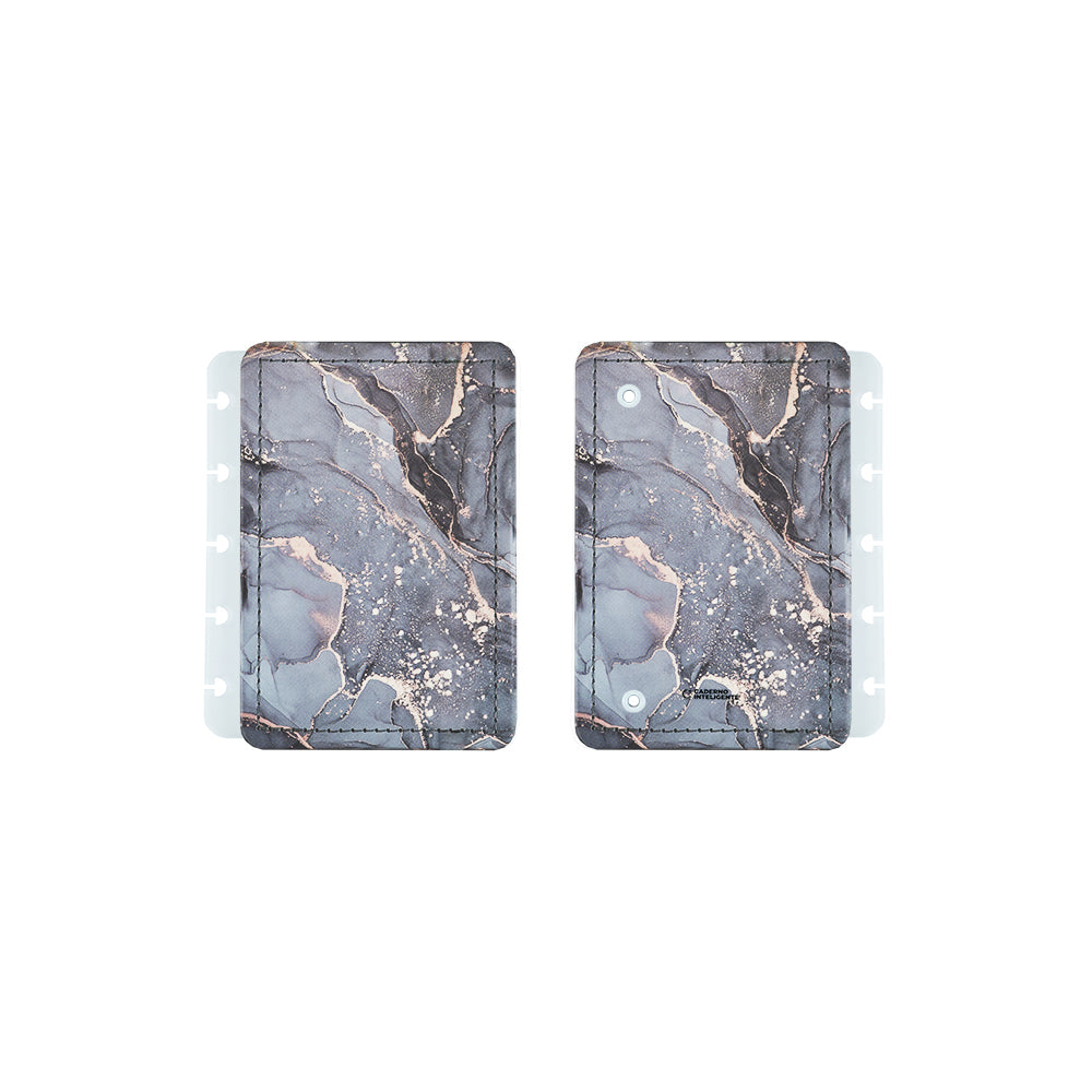 Capa e Contracapa do Caderno Deluxe Onyx Inteligine