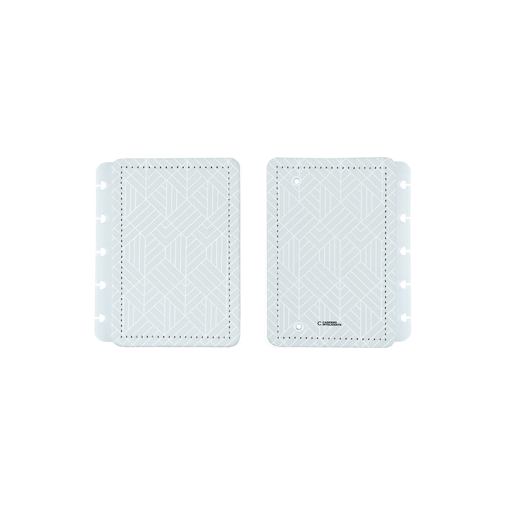 CAPA E CONTRACAPA ICE GREY Caderno Inteligente ®