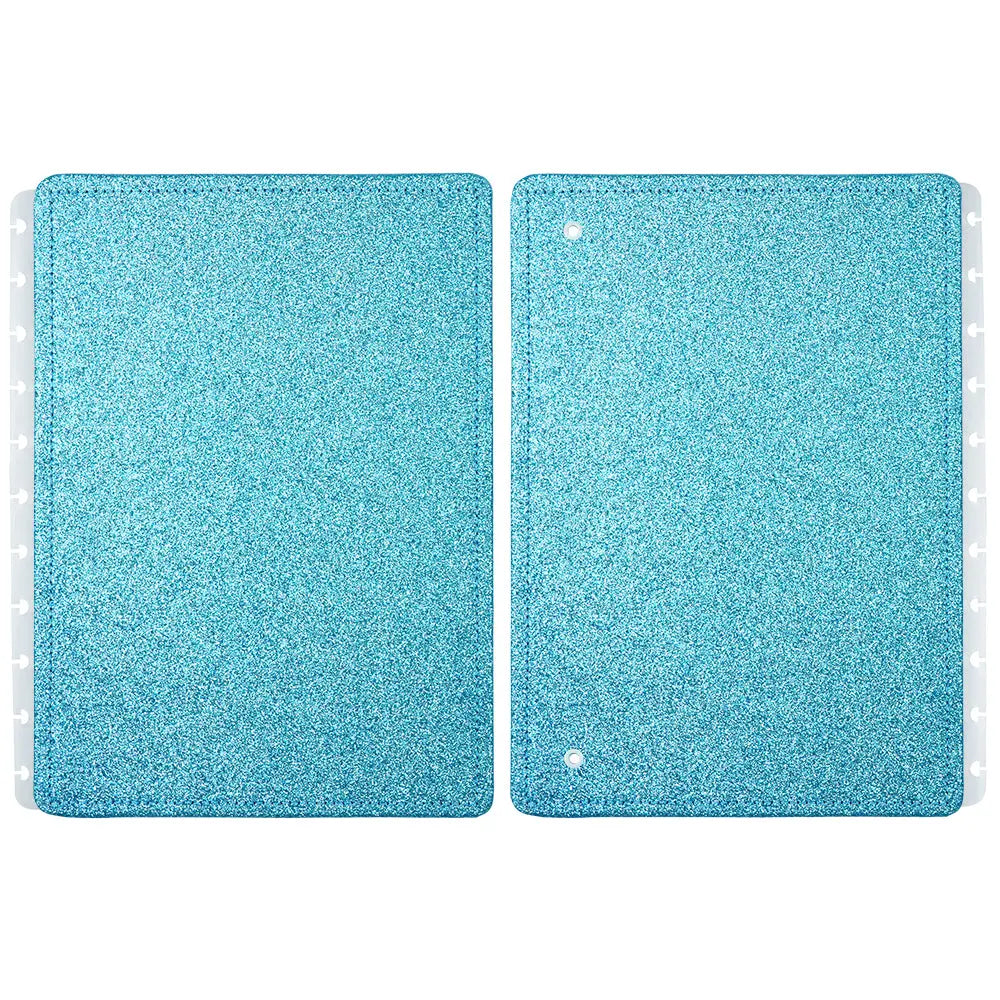 Capa e Contracapa Let's Glitter Ocean Blue Capa e Contracapa