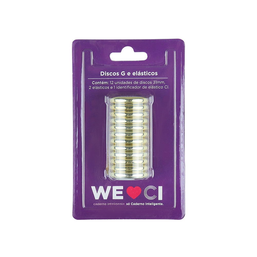 Discos grandes dourados.