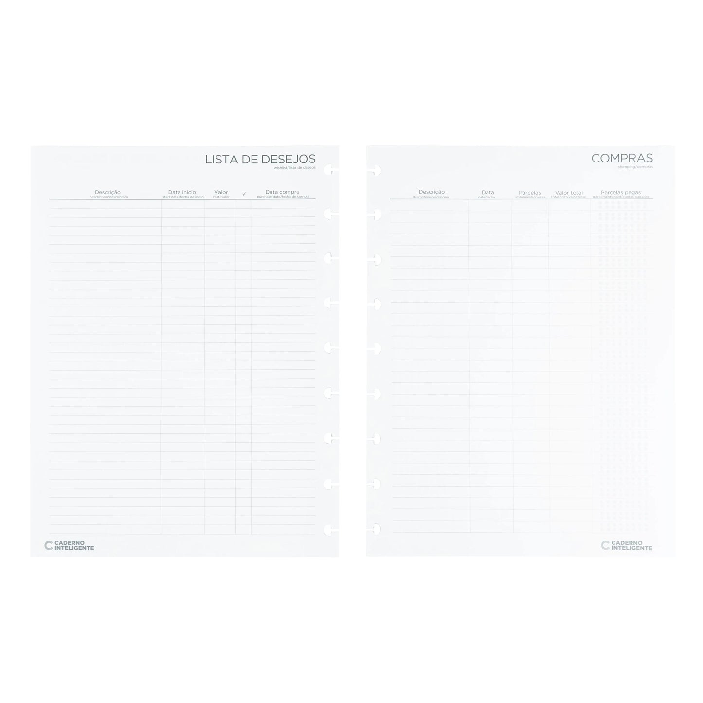 REFIL PLANNER FINANCEIRO CI BY MARI BRIO Caderno Inteligente ®