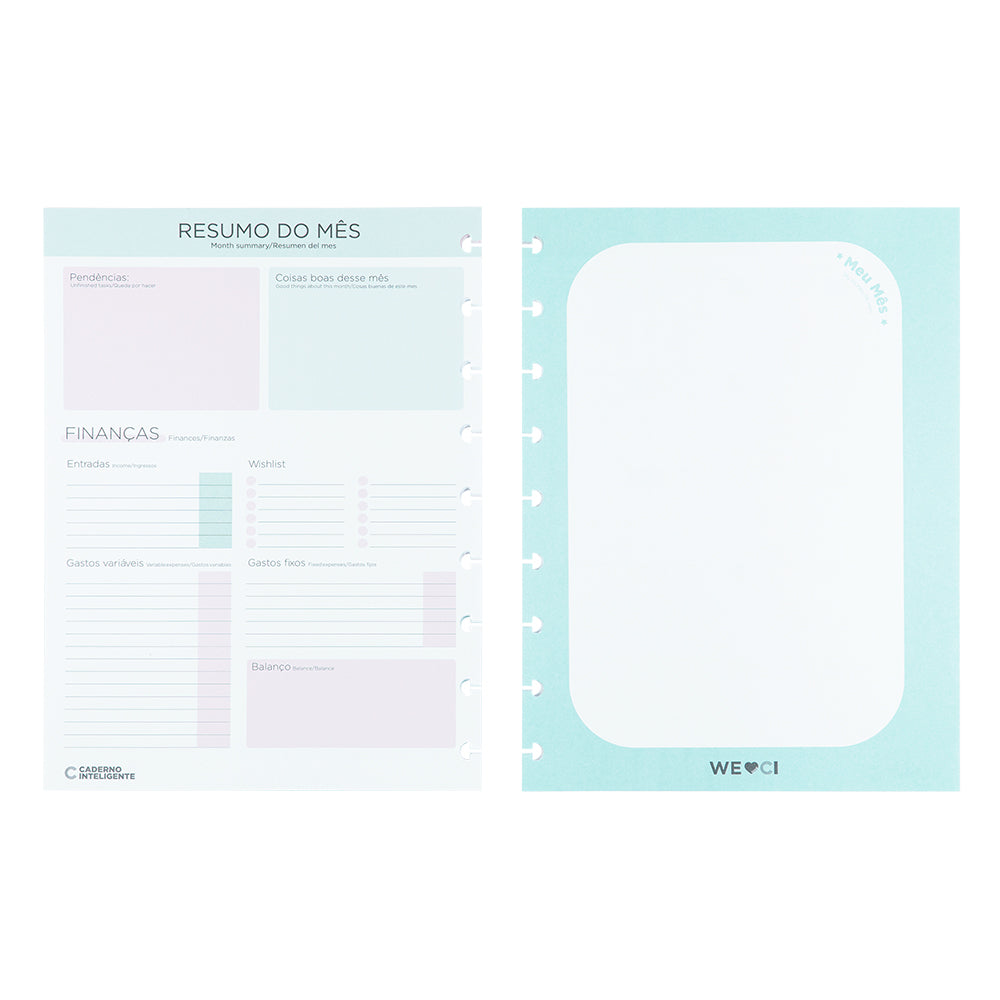 Refil Planner CI - PIY + 12 divisórias