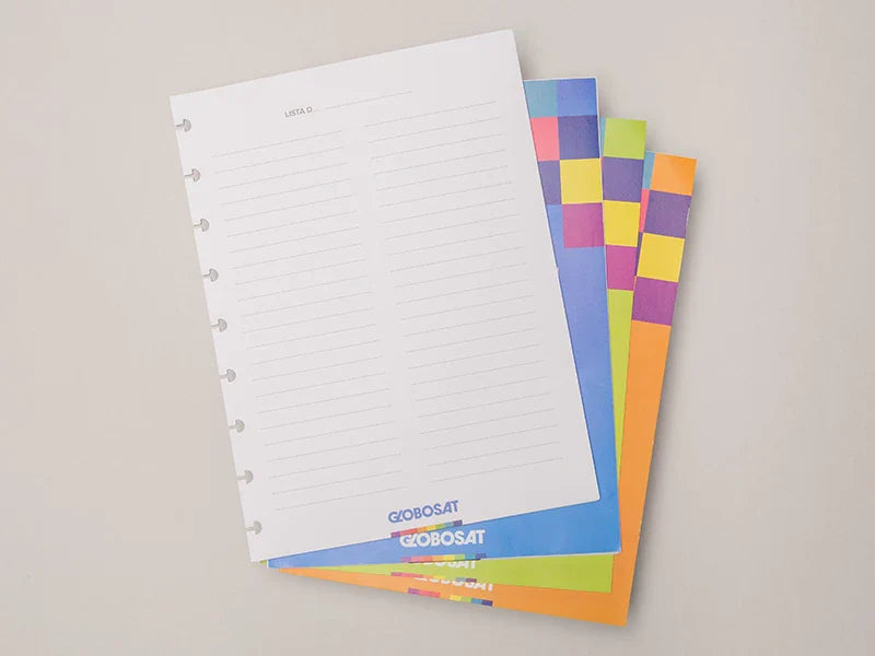 Folhas do kit Globosat.