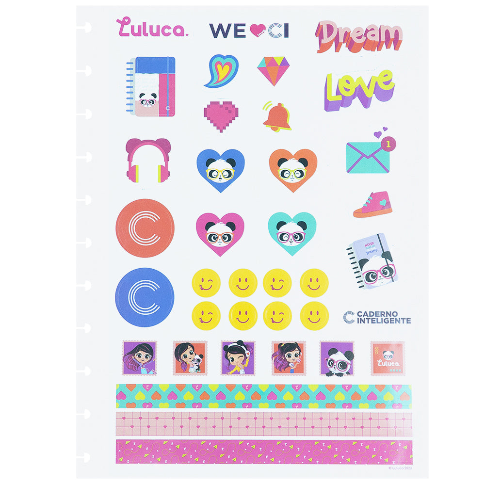 FOLHA DE ADESIVOS LULUCA LULIKE