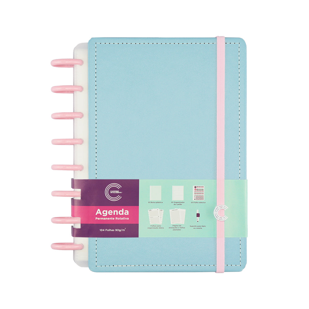 Agenda Inteligente Azul Pastel