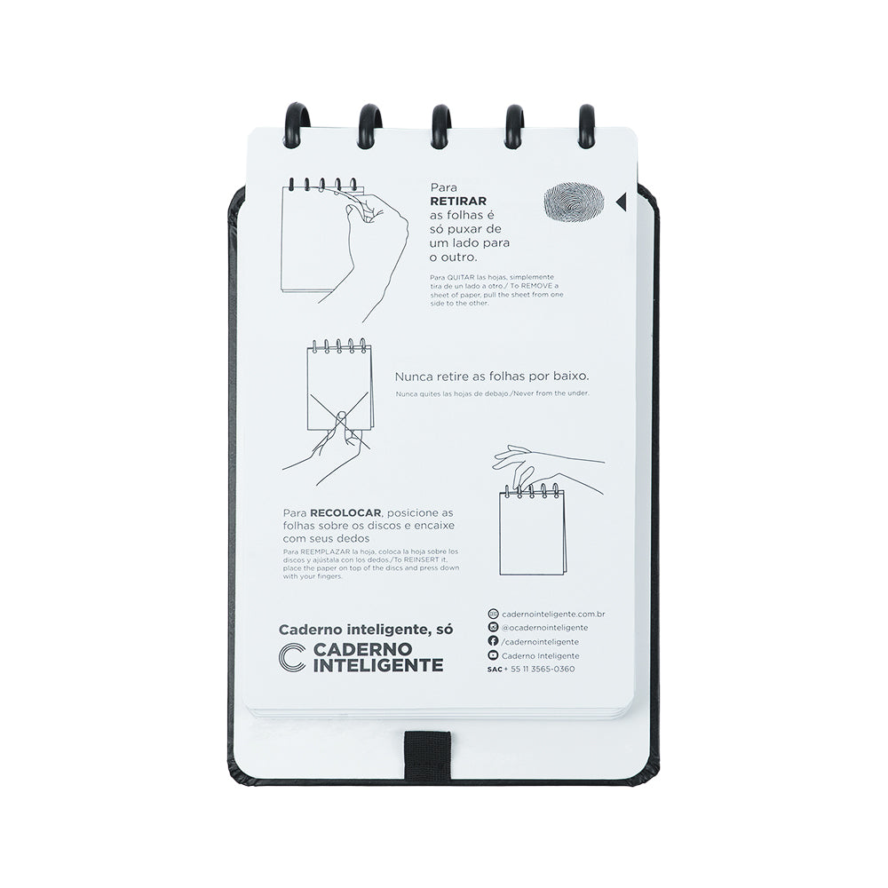 Folha de informações.