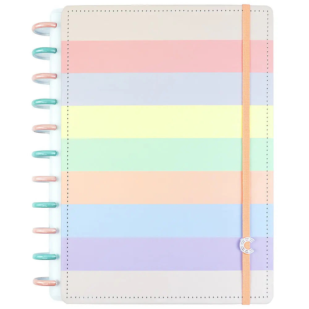 CADERNO 10 MATÉRIAS ARCO IRIS PASTEL Caderno Inteligente Lojista