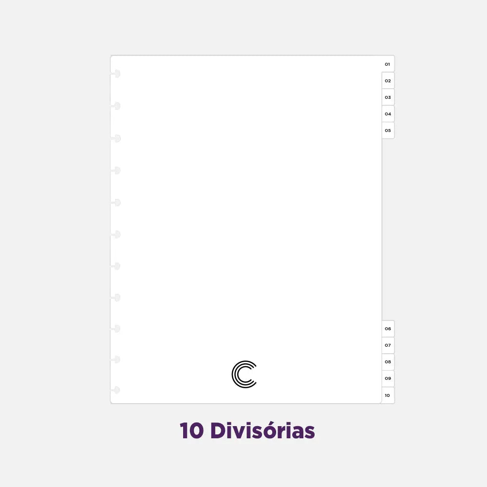 CADERNO 10 MATÉRIAS ICE PINK Caderno Inteligente Lojista