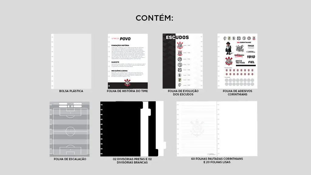 CADERNO CORINTHIANS TIMAO Caderno Inteligente ®