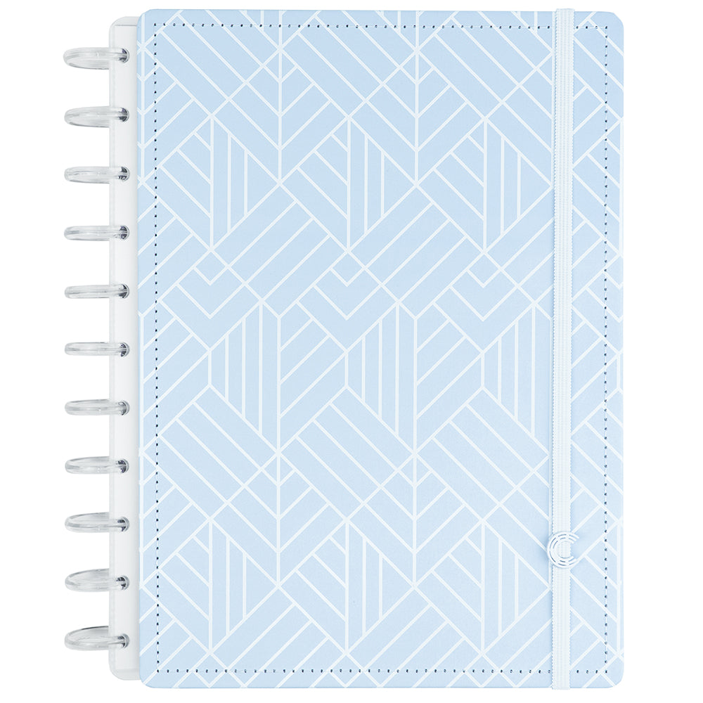 CADERNO ICE BLUE - REFIL AZUL COM LINHAS BRANCAS Caderno Inteligente ®