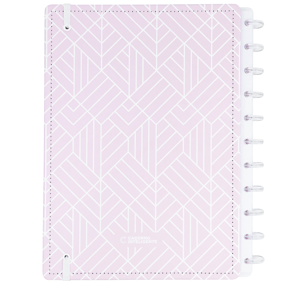 CADERNO ICE PINK - Folhas ROSA com LINHAS BRANCAS Caderno Inteligente ®