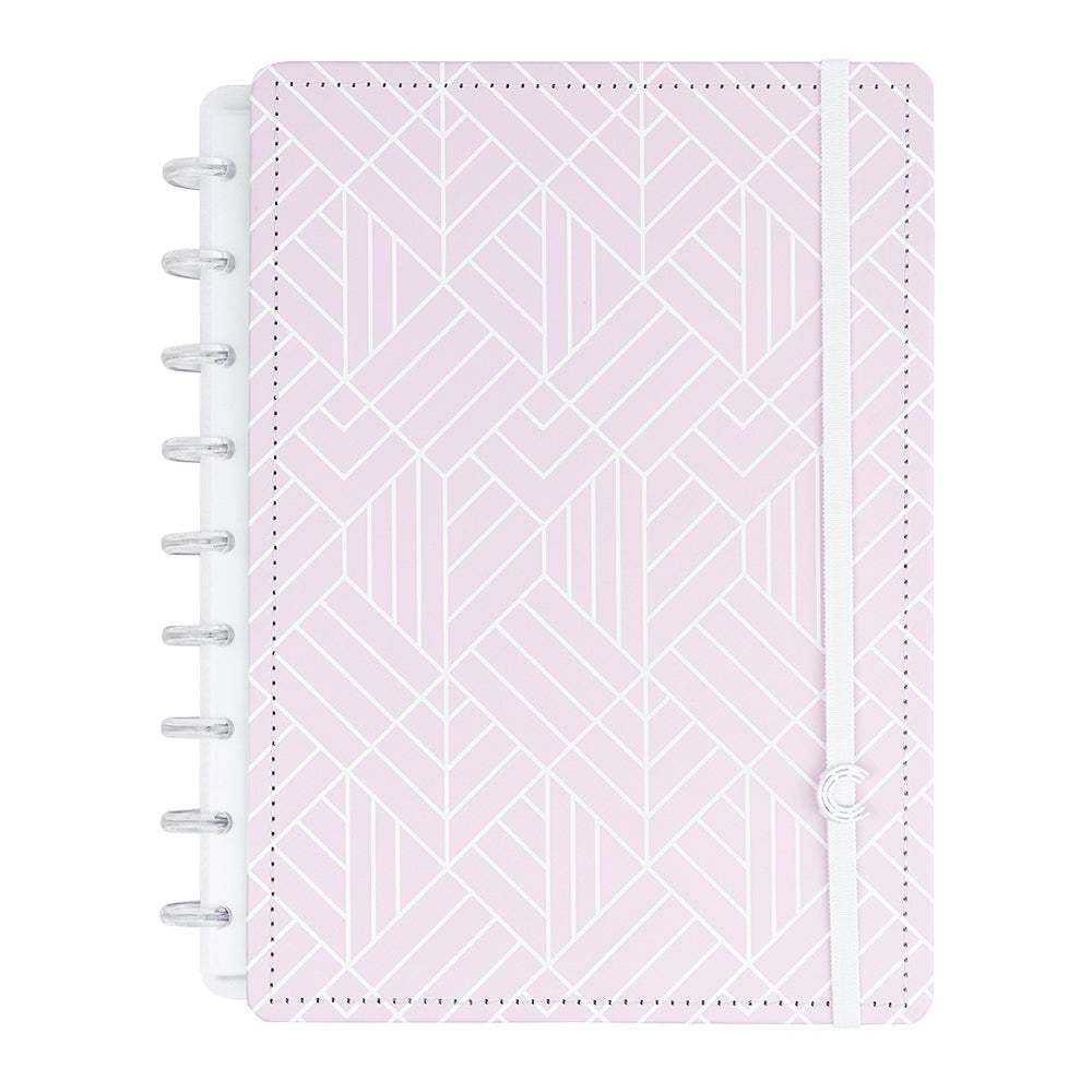 CADERNO ICE PINK - Folhas ROSA com LINHAS BRANCAS Caderno Inteligente ®