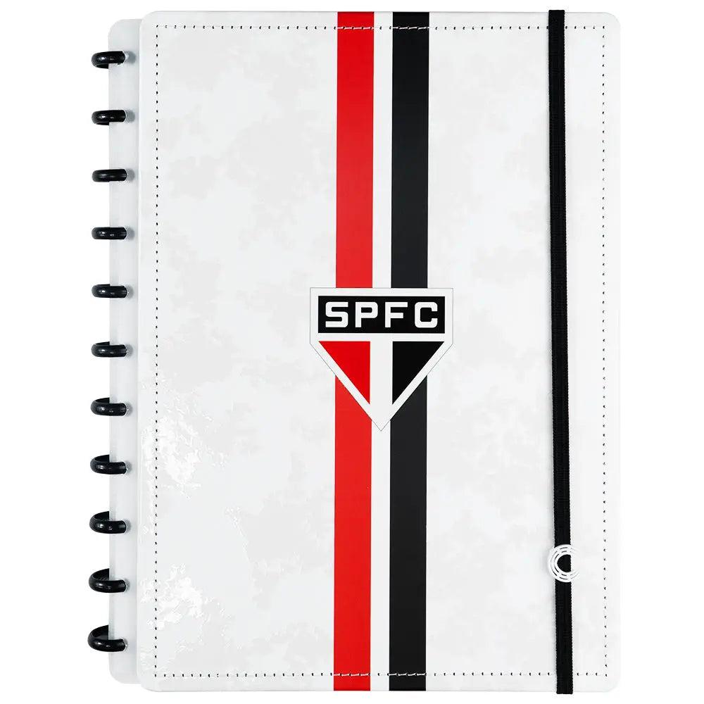 CADERNO SÃO PAULO TRICOLOR PAULISTA BRANCO Caderno Inteligente ®