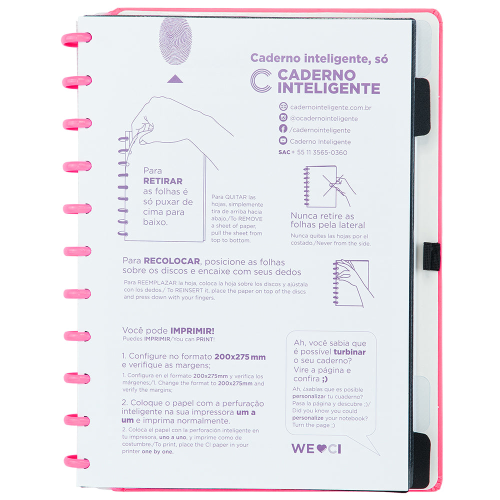 Caderno Inteligente All Pink