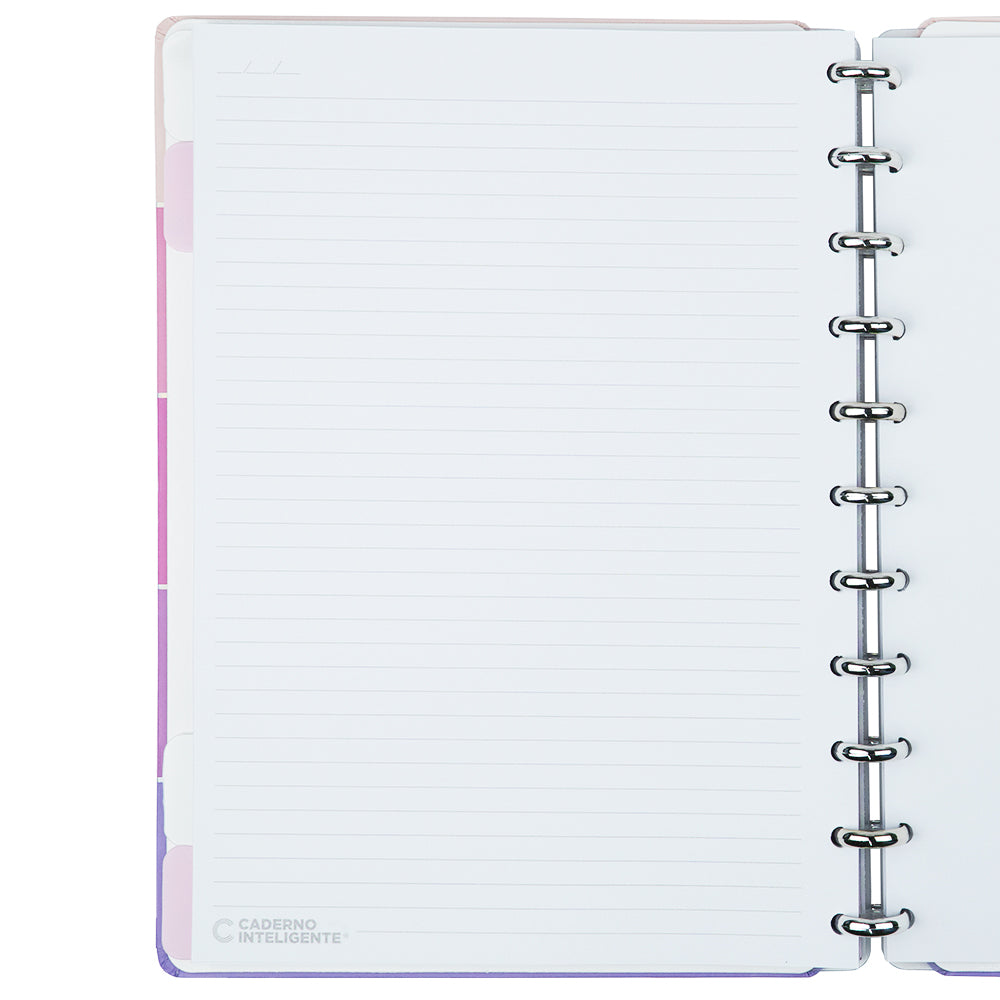 Folha pautada do Caderno by Cacau, grande.