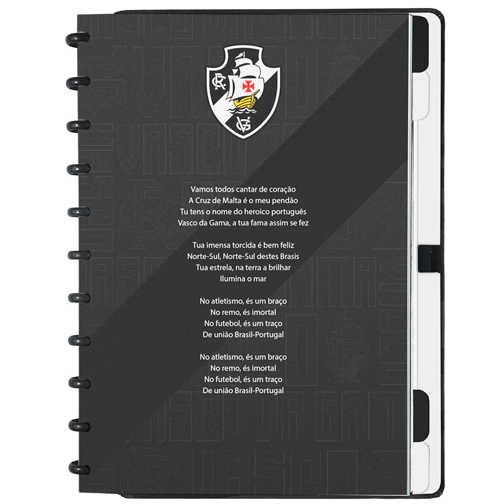 Página do hino do Vasco.