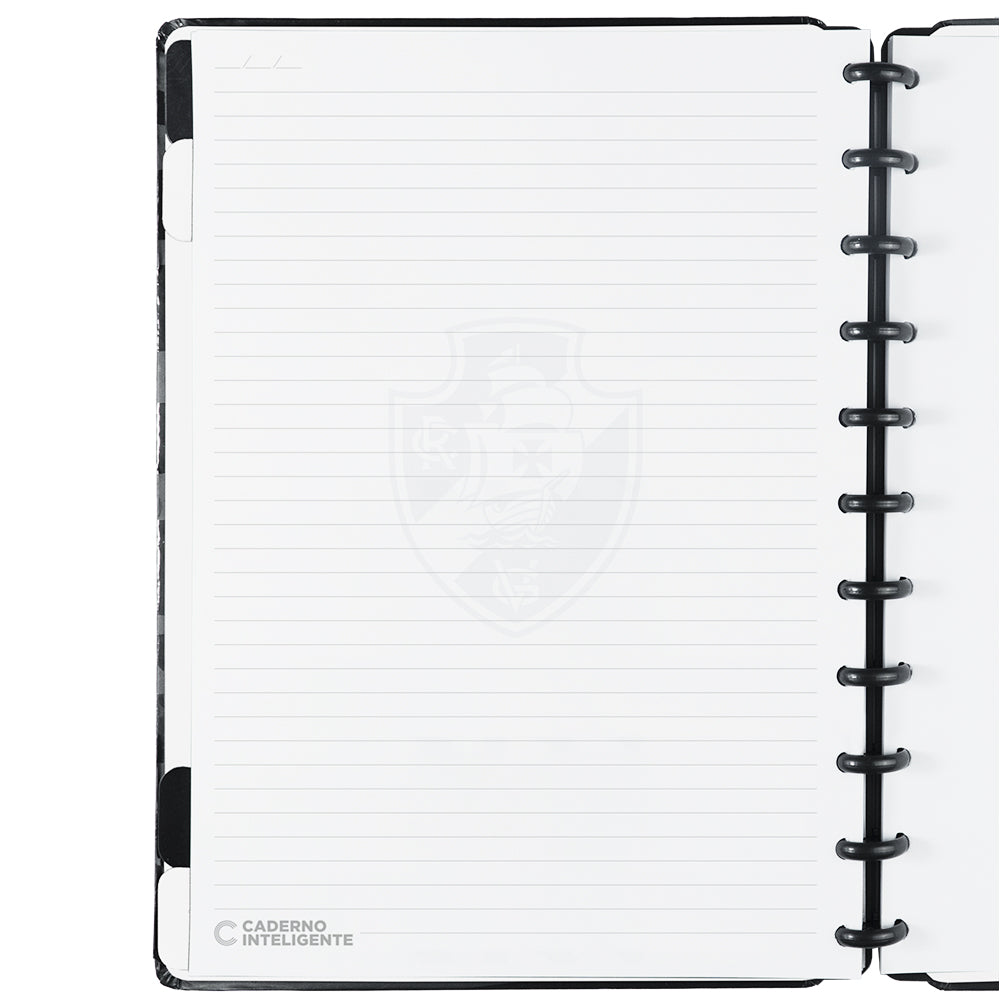Folha pautada do Caderno Inteligente do Vasco, tamanho grande.