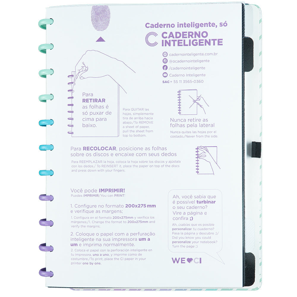 Folha de informações.