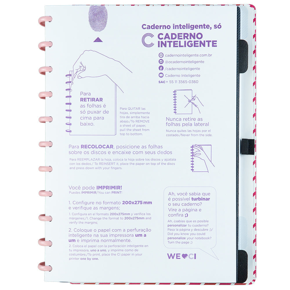 Folha de informações.