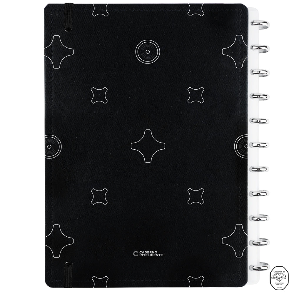 Contracapa do Caderno Monogram Collection Swarovsk Grande.