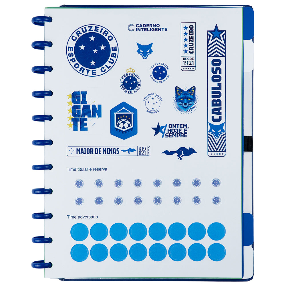 Caderno Cruzeiro Grande, folha de adesivos.