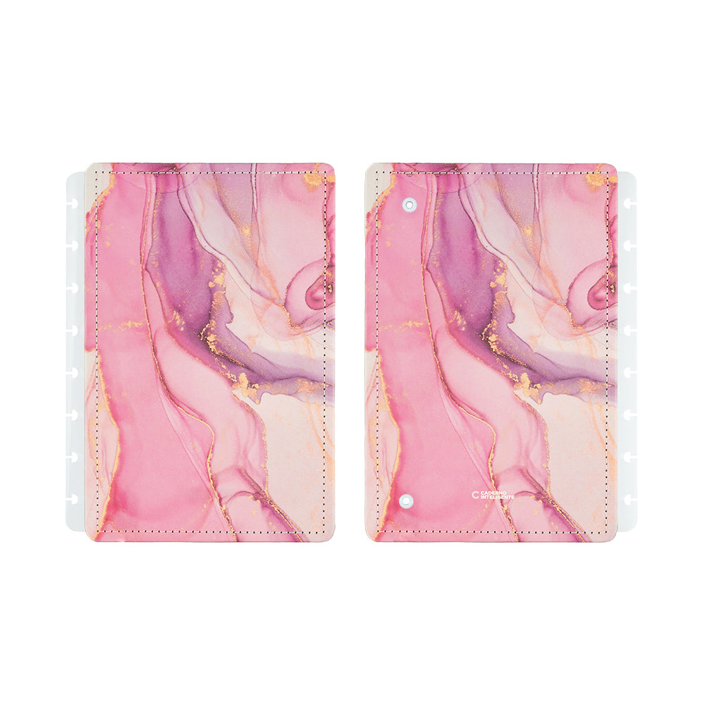 Capa e contracapa do Caderno Deluxe Agatha, tamanho A5.