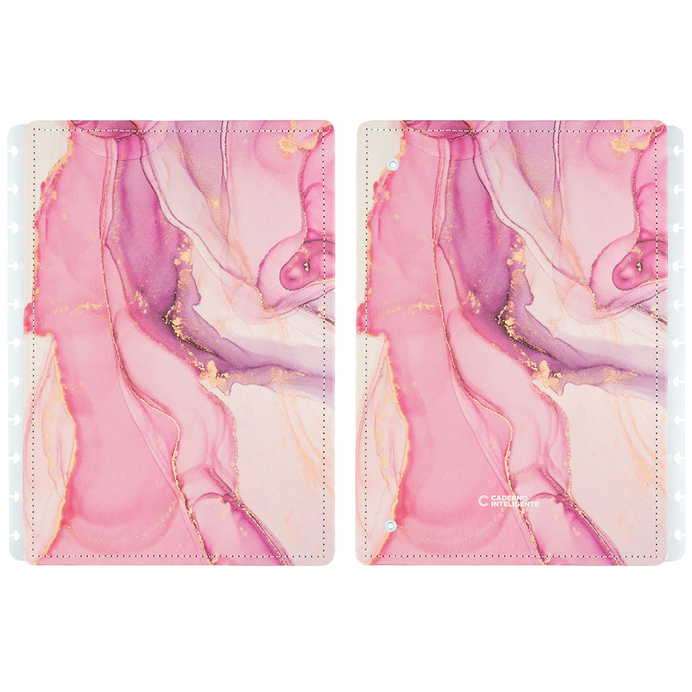 Capa e contracapa do Caderno Deluxe Agatha, tamanho grande.