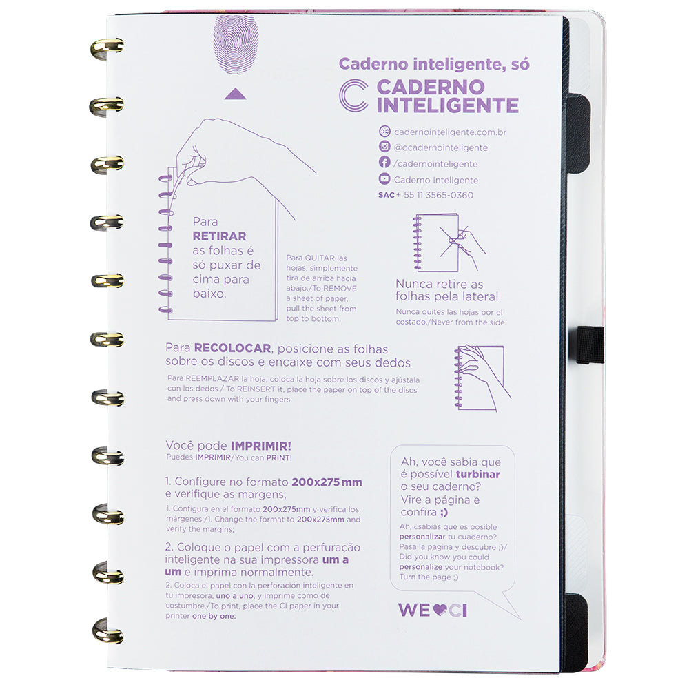 Folha de informações sobre as facilidades de um C.I.