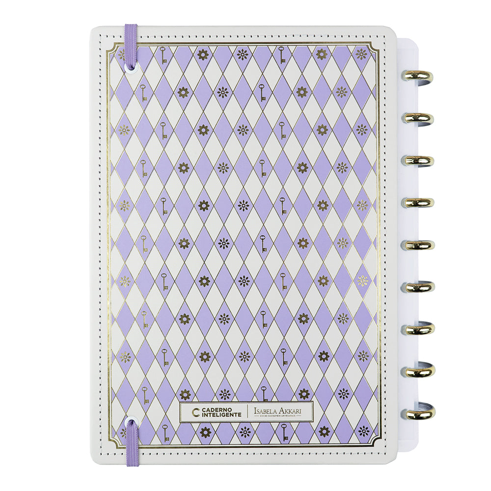 Caderno Isabela Akkari Purple Key Médio.