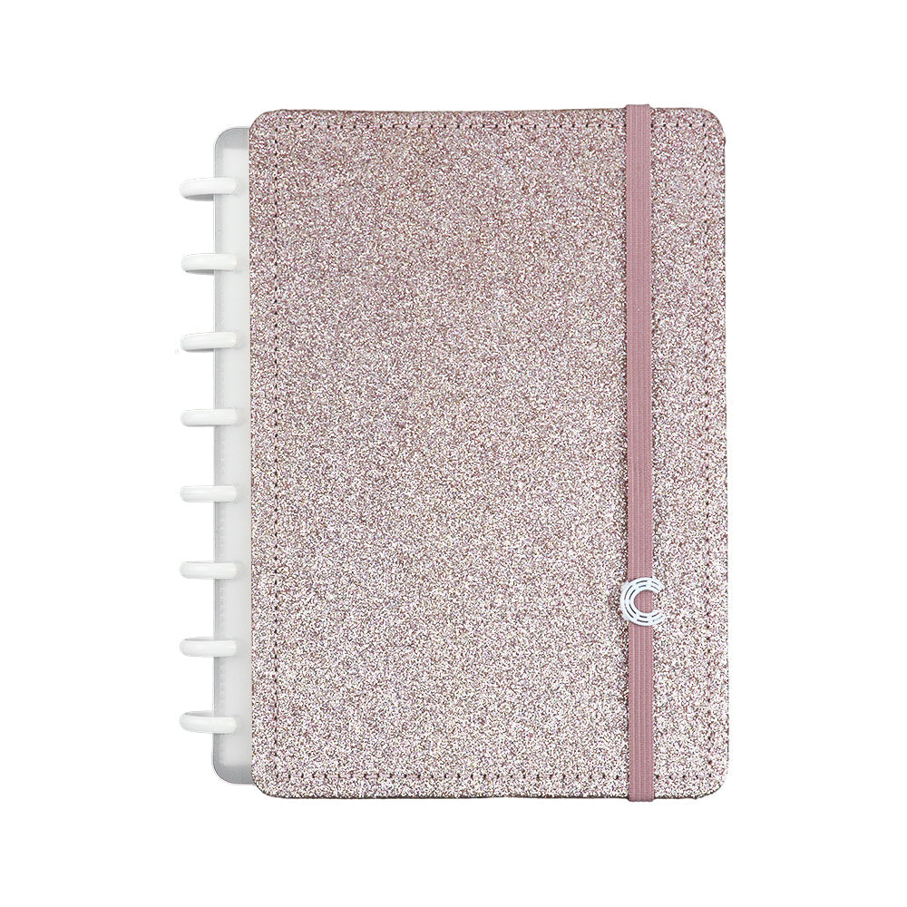 Caderno Let's Glitter Rose