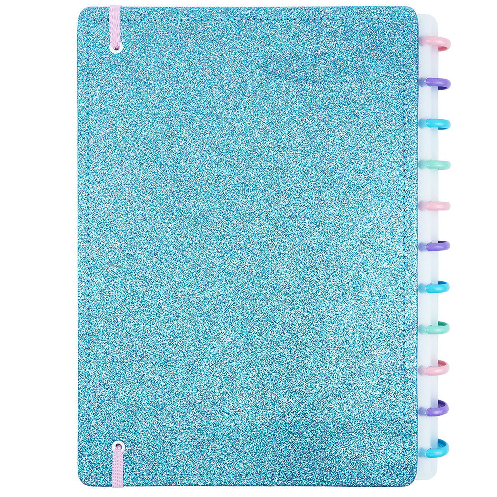 CADERNO LETS GLITTER OCEAN BLUE
