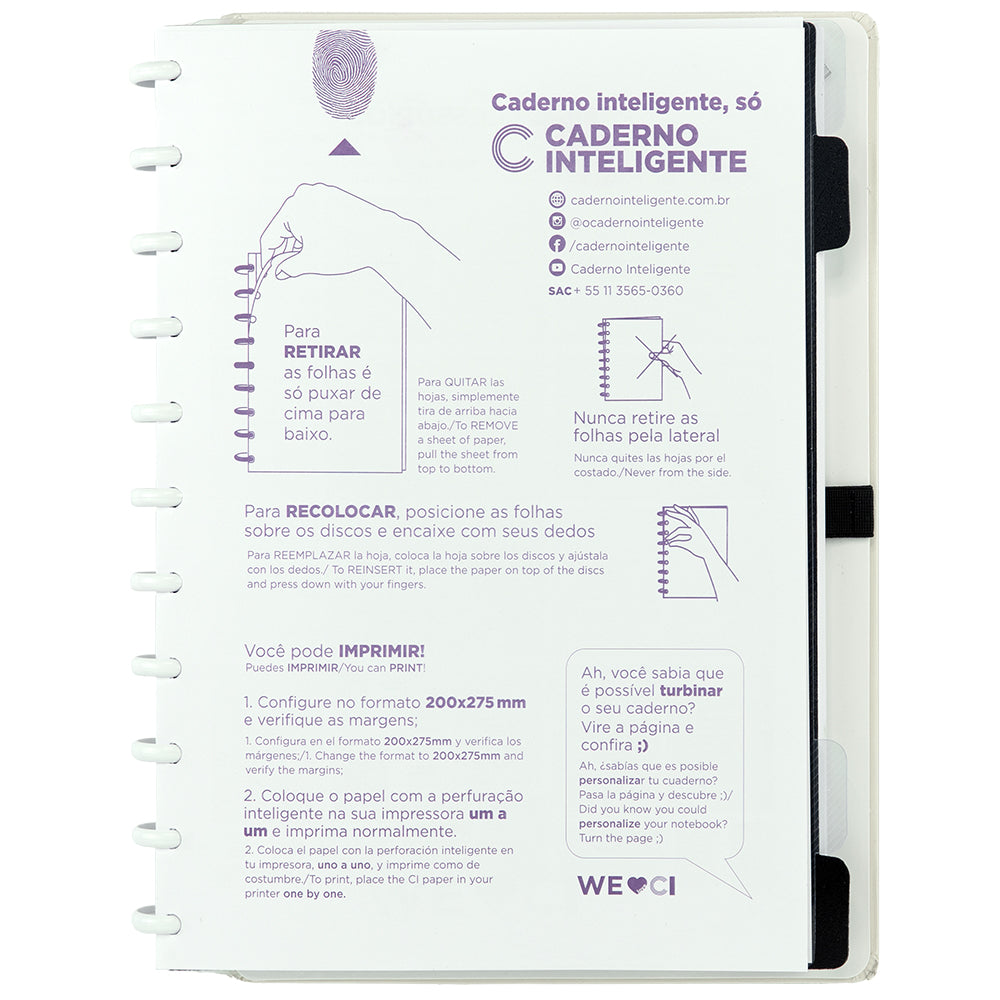 Caderno Amarelo Pastel