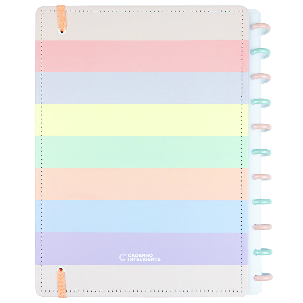 Caderno Inteligente Arco-Íris Pastel