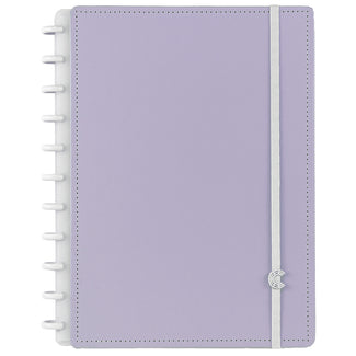 CADERNO LILÁS PASTEL