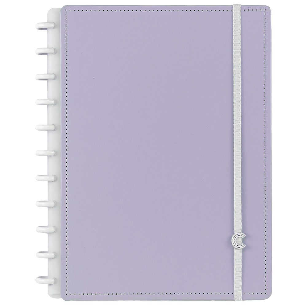 CADERNO LILÁS PASTEL