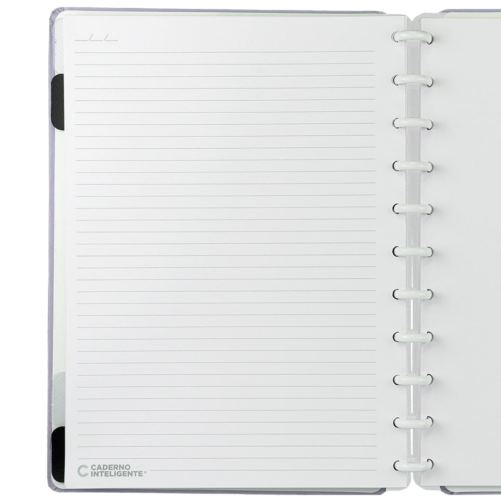 CADERNO LILÁS PASTEL