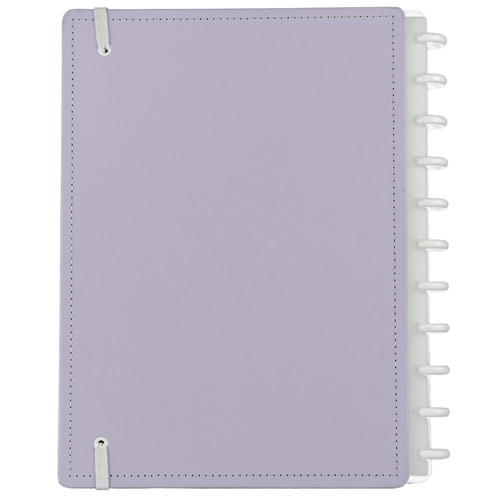 CADERNO LILÁS PASTEL
