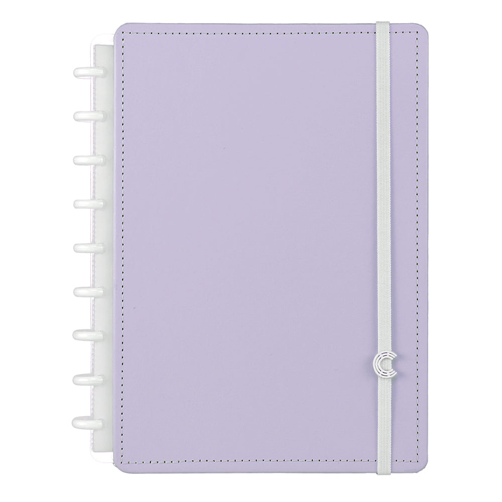 CADERNO LILÁS PASTEL