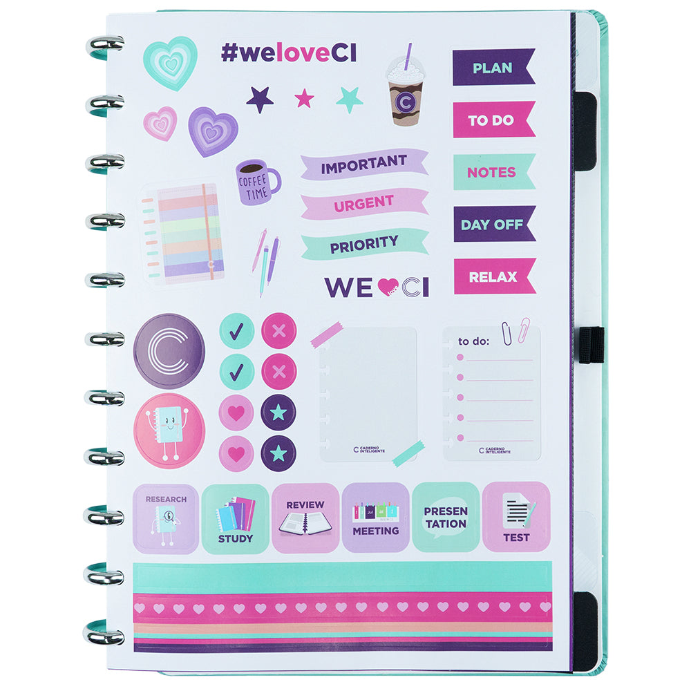 Caderno Turquoise Love
