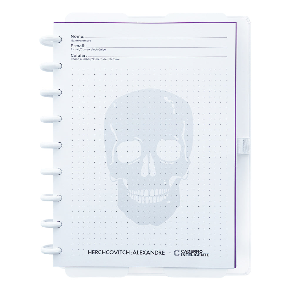Caderno White Ink, folha de dados.