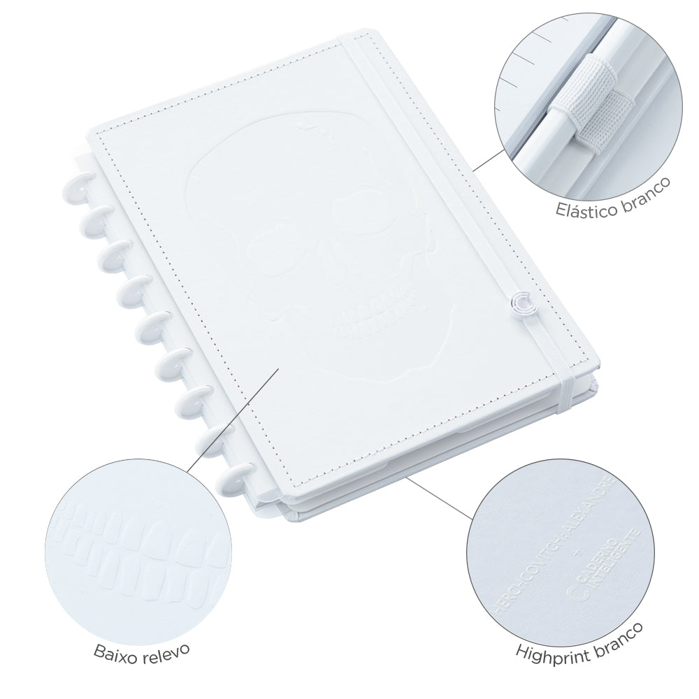 Caderno White Ink Médio.