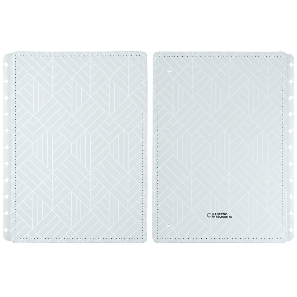 CAPA E CONTRACAPA ICE GREY Caderno Inteligente ®