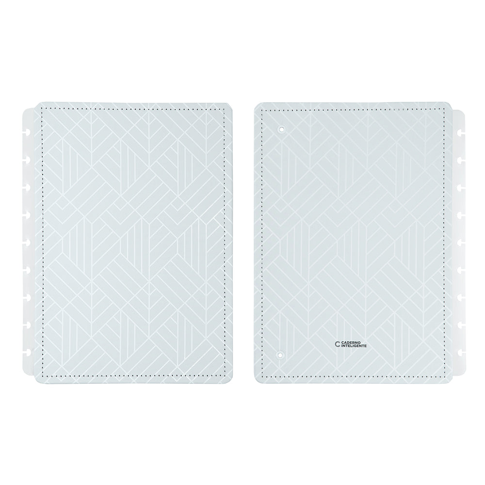 CAPA E CONTRACAPA ICE GREY Caderno Inteligente ®