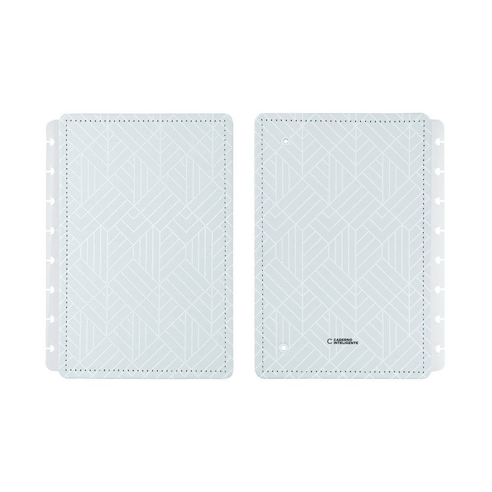 CAPA E CONTRACAPA ICE GREY Caderno Inteligente ®