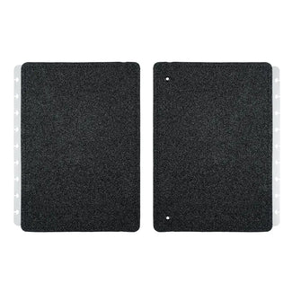 CAPA E CONTRACAPA LETS GLITTER NEON BLACK Caderno Inteligente ®