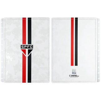 CAPA E CONTRACAPA SÃO PAULO TRICOLOR PAULISTA BRANCO Caderno Inteligente ®