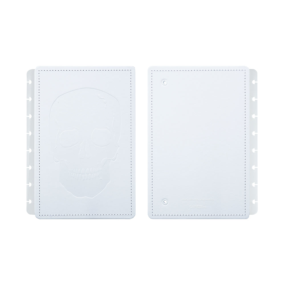 Capa e contracapa, white ink.