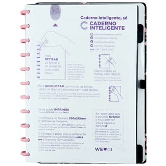 Caderno By Gocase Classical Rose Black Caderno
