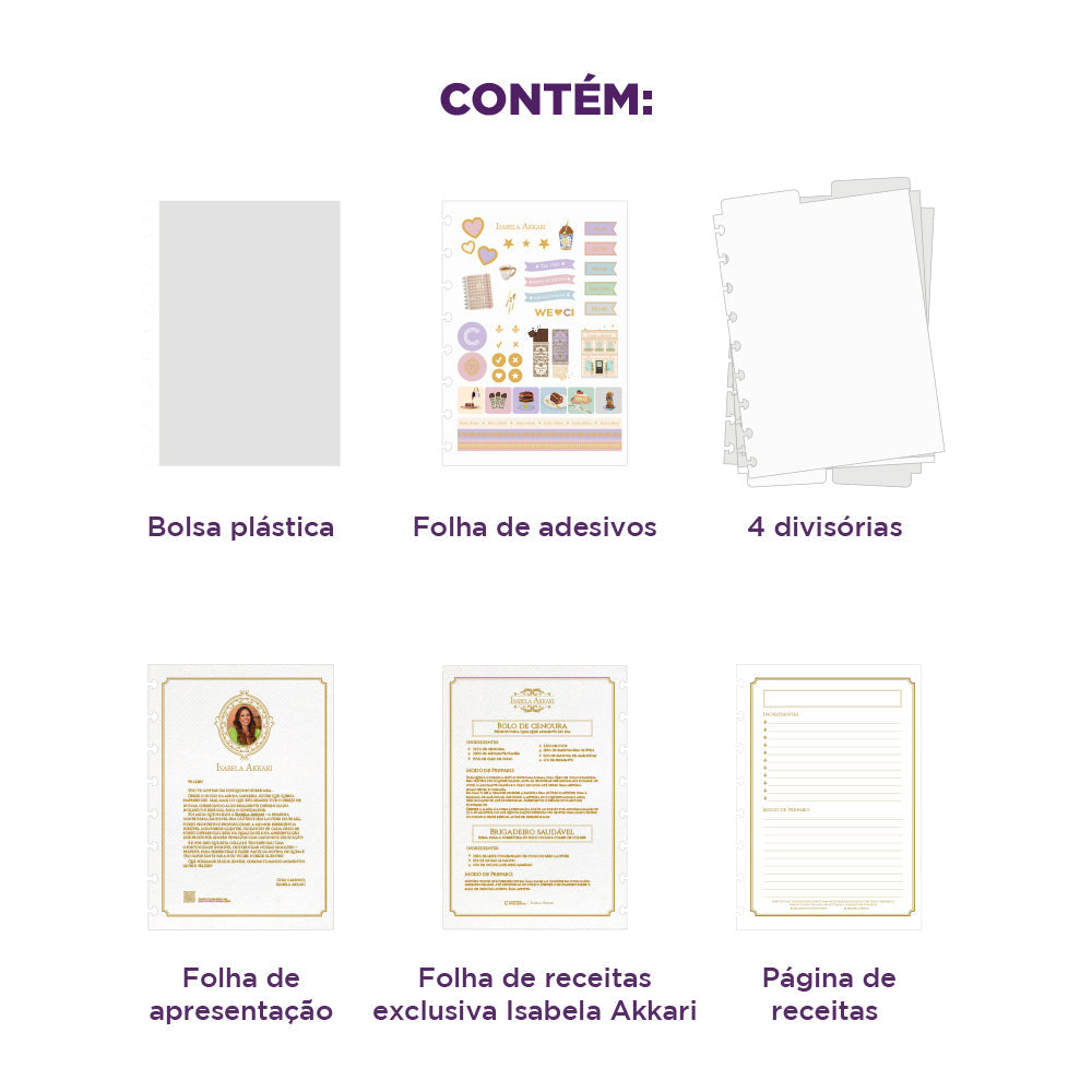 Caderno Rose Key by Isabela Akkari Caderno Inteligente ®